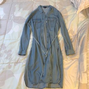 Dynamite light wash jean shirt